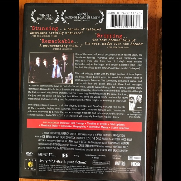 Paradise Lost Child Murders At Robin Wood Hills Dvd - Picture 4 of 5